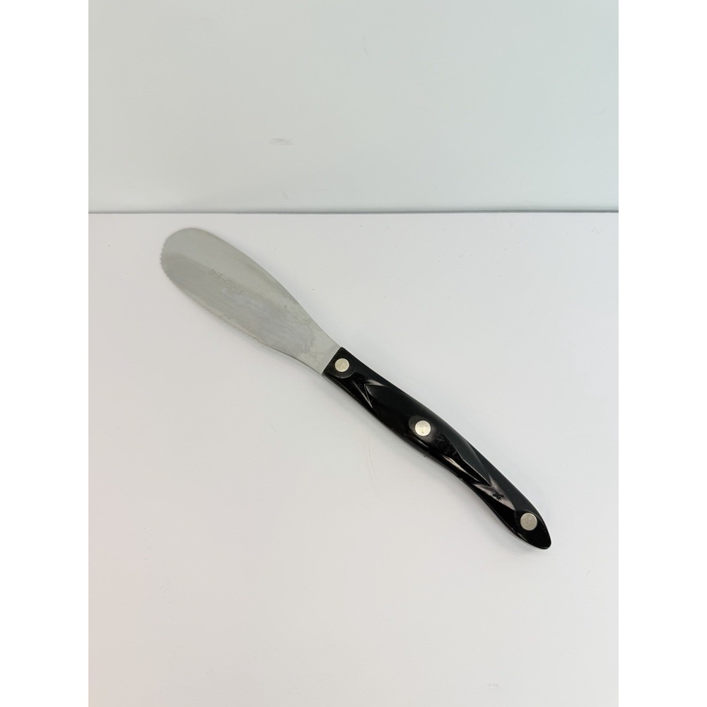 Cutco Cutlery 1768 Butter Spatula Spreader Sandwich Knife Dark Brown